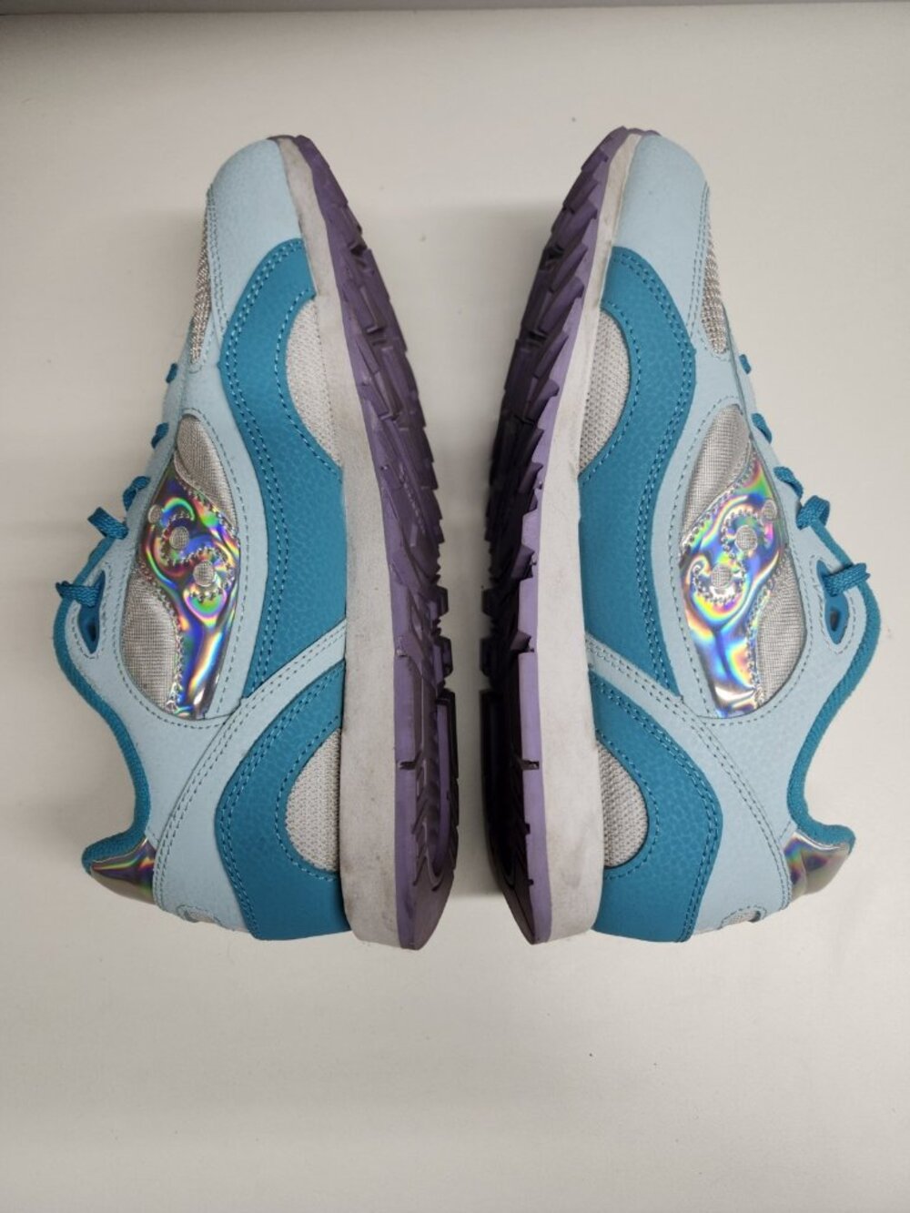 Saucony Shadow 6000 Big Kids 6.5 Women's 8.5 Turquoise Blue - Picture 5 of 8